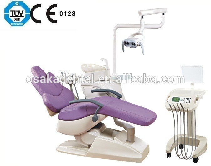 chaise dentaire de haute qualité d'unité dentaire avec le tabouret de dentiste avec le chariot mobile