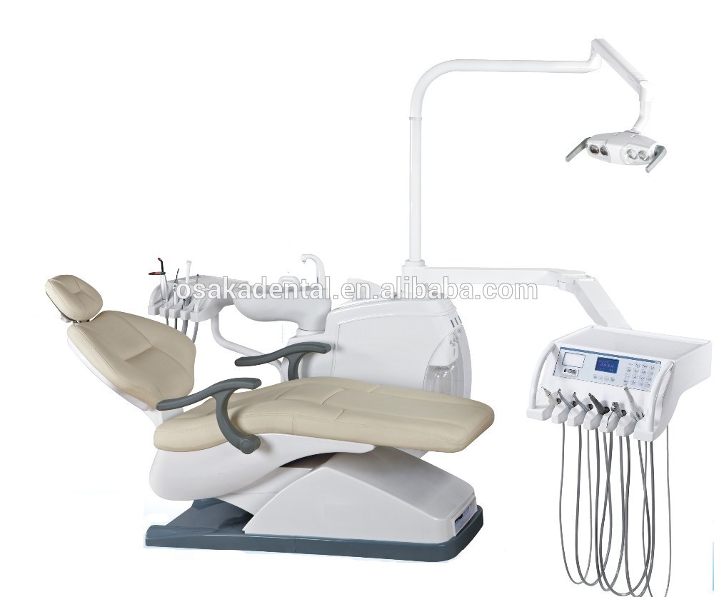 Chaise dentaire d'unité dentaire de haute qualité approuvée par la CE avec le tabouret de dentiste