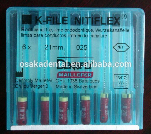 Original Dentsply K-File NITI FLEX (mouche du canal radiculaire) / Instrument dentaire / limes dentaires