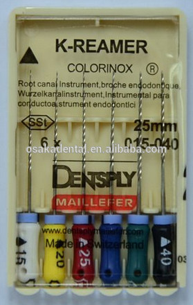 Fichiers dentaires de fichiers Endo Alésoirs Dentsply K / matériel endodontique / instrument dentaire