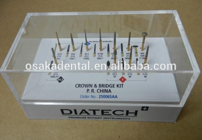 Dental Coltènes Diatech Gold Buts Bridge Crown Bridge Golden Bur Kit
