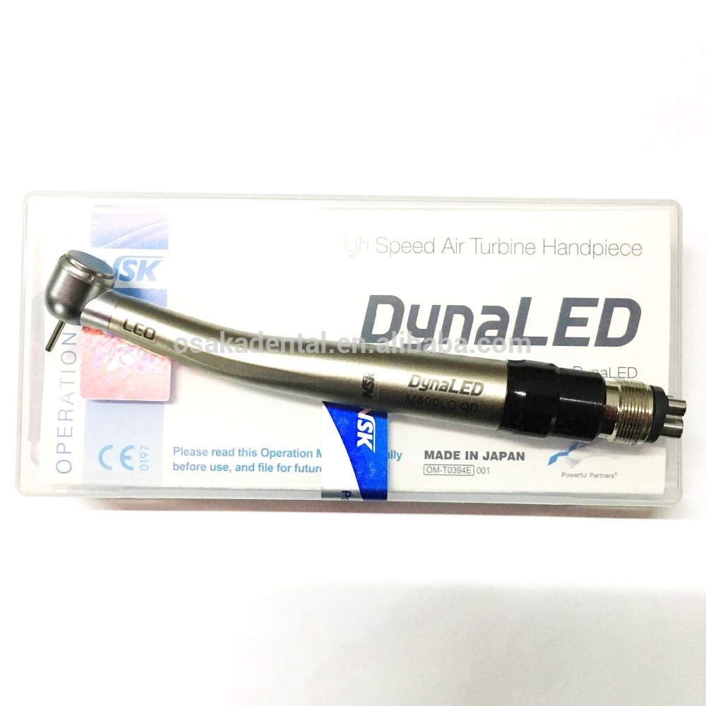 Pièce à main dentaire en titane à LED avec raccord rapide et certifiée CE
