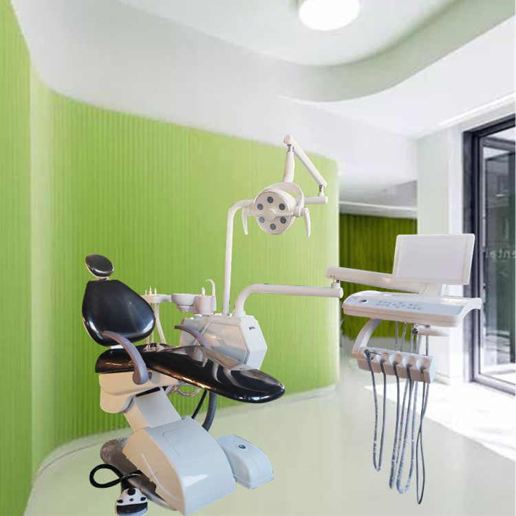 Unité de chaise de patient dentaire stable avec grand siège