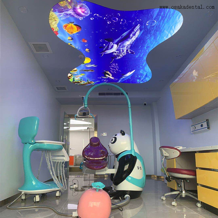Chaise dentaire de panda d'équipement dentaire pour des enfants