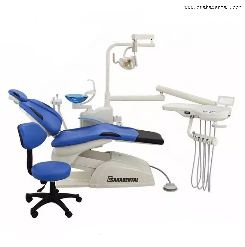 Unité dentaire OSA-4B de chaise dentaire bon marché de couleur de contraste
