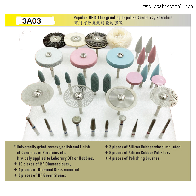 Kit de polissage HP populaire pour la céramique et la porcelaine