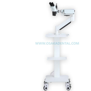 Un microscope dentaire portable de qualité stable avec chariot mobile